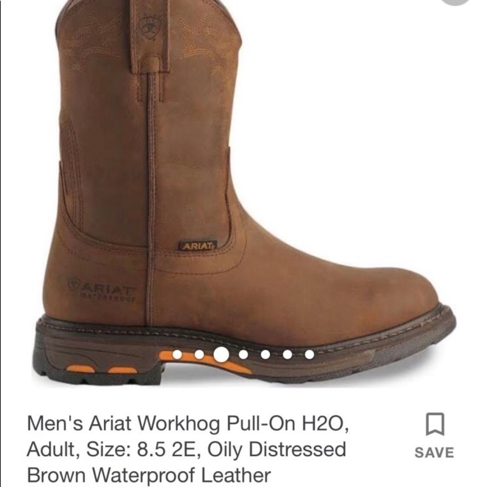 Ariat Men’s H2O Work Boots size 10.5 NWT